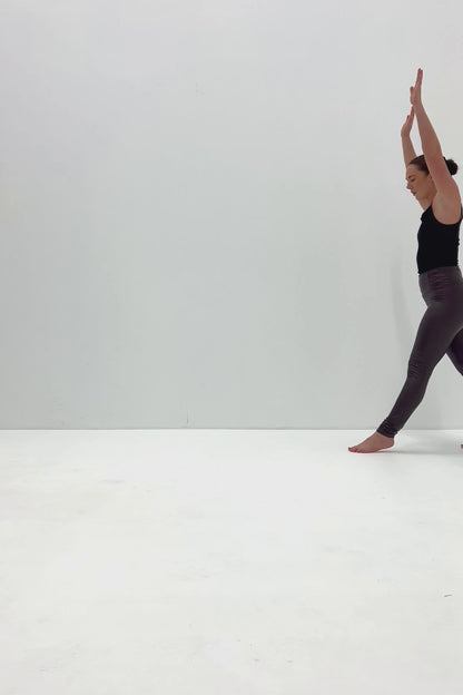 Faux Leather Leggings - Dark Brown